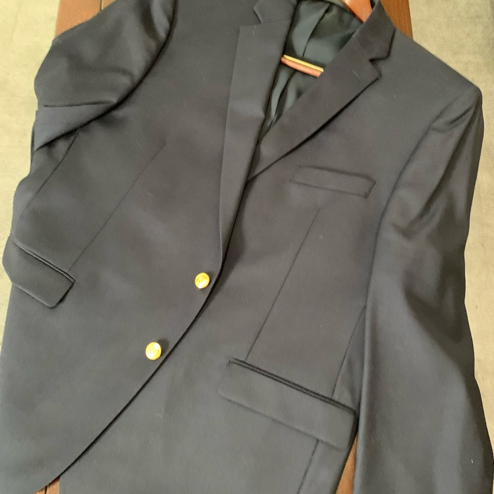Ralph Lauren Navy Blazer with Gold Buttons